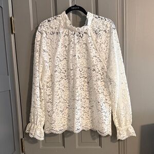 Hill House White Lace Millie Top